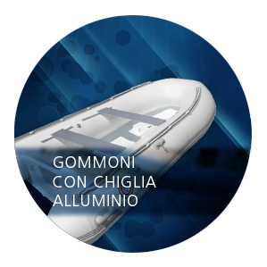 Gommoni con chiglia in alluminio
